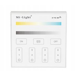 Pilot Panel Milight B2 MONO i CCT 4-strefy na AAA