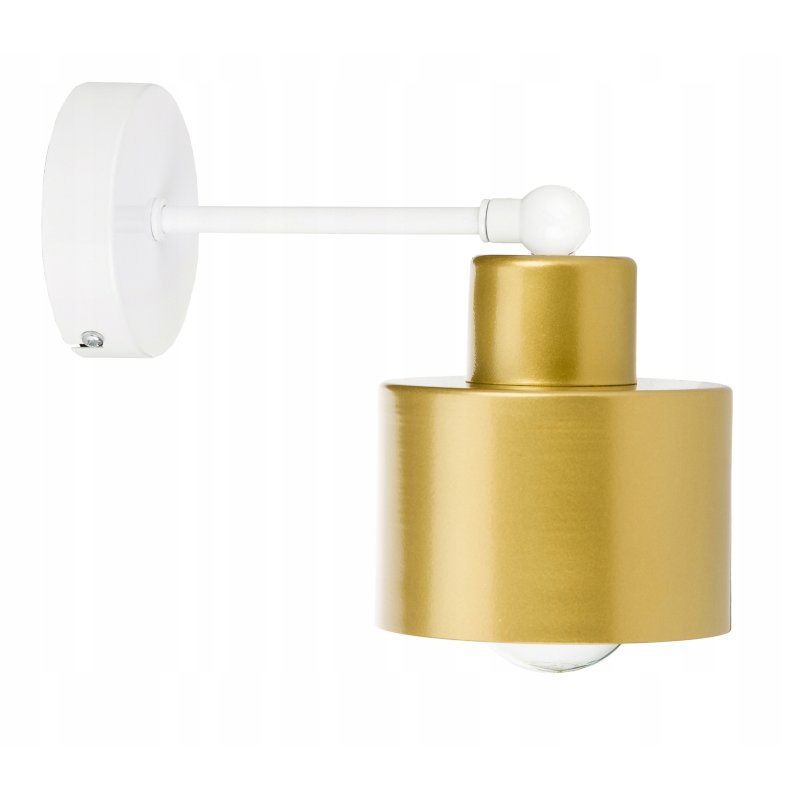 LAMPA KINKIET E27 żyrandol stały loft matal złoty
