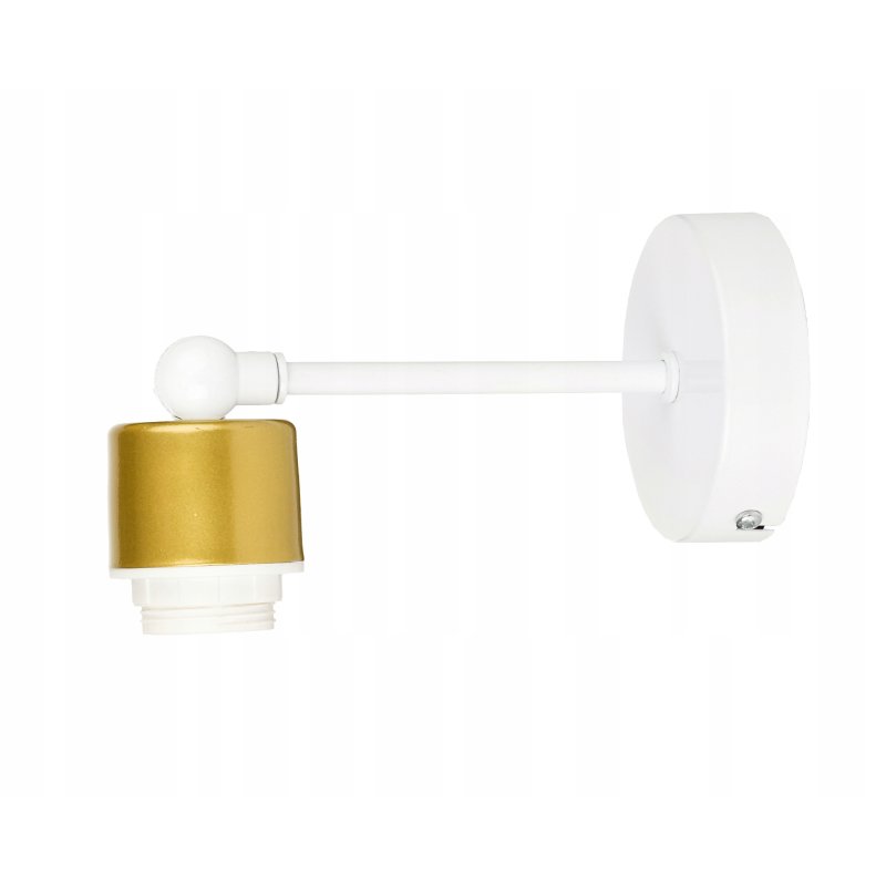 LAMPA KINKIET E27 żyrandol stały loft matal złoty