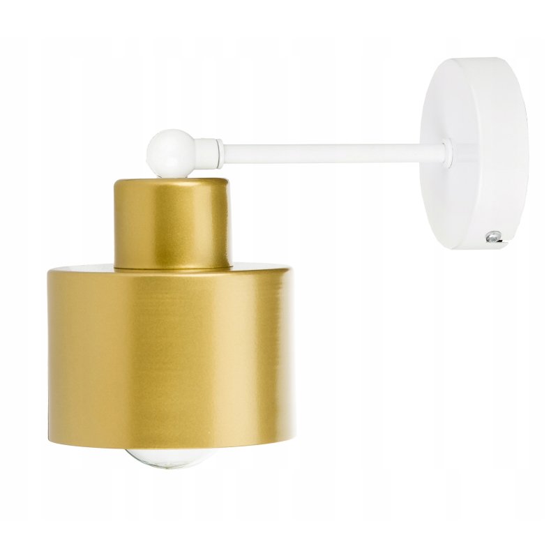 LAMPA KINKIET E27 żyrandol stały loft matal złoty