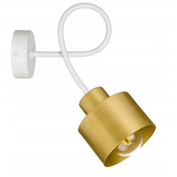LAMPA KINKIET E27 żyrandol stały loft matal złoty
