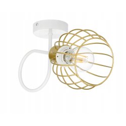 LAMPA KINKIET E27 żyrandol stały loft drut złoty 1