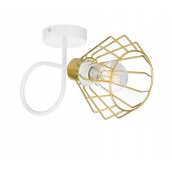 LAMPA KINKIET E27 żyrandol stały loft drut złoty 1