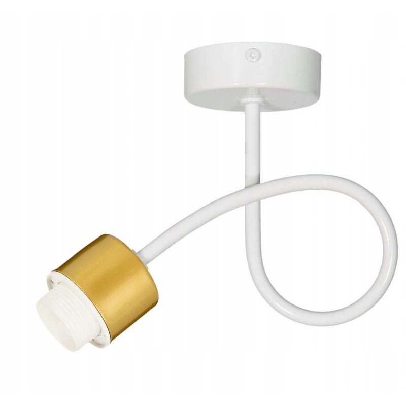 LAMPA KINKIET E27 żyrandol stały loft drut złoty 1