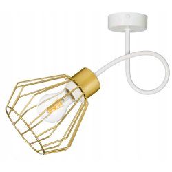 LAMPA KINKIET E27 żyrandol stały loft drut złoty 1