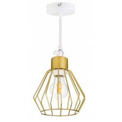 LAMPA KINKIET ścienny regulowany loft drut złoty 1