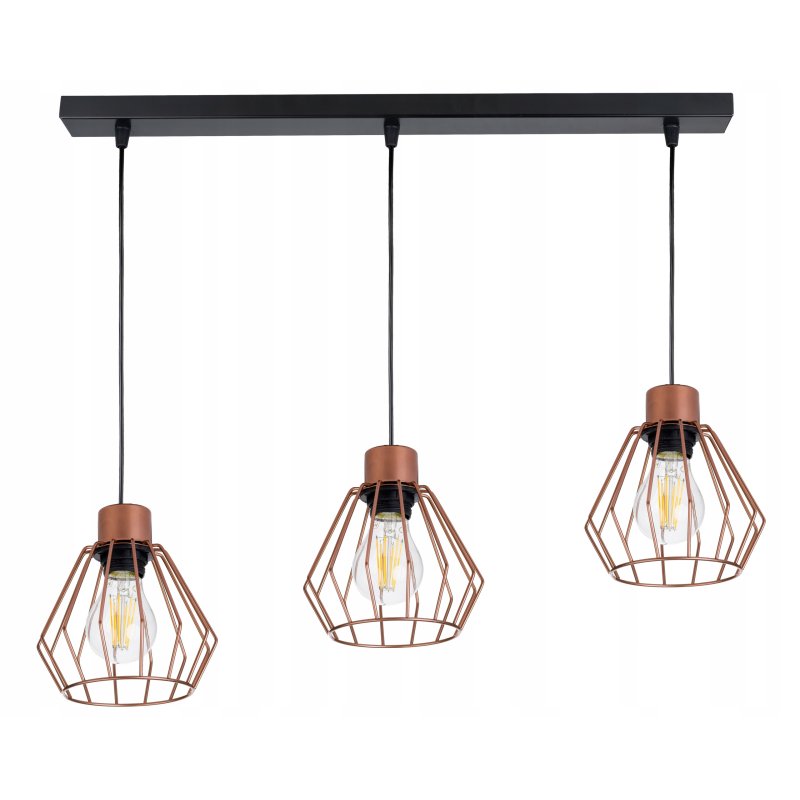 Lampa wisząca zwis żyrandol sufiowa loft brylant 3