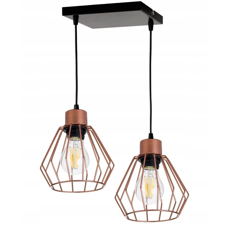 Lampa wisząca zwis żyrandol sufiowa loft brylant 2