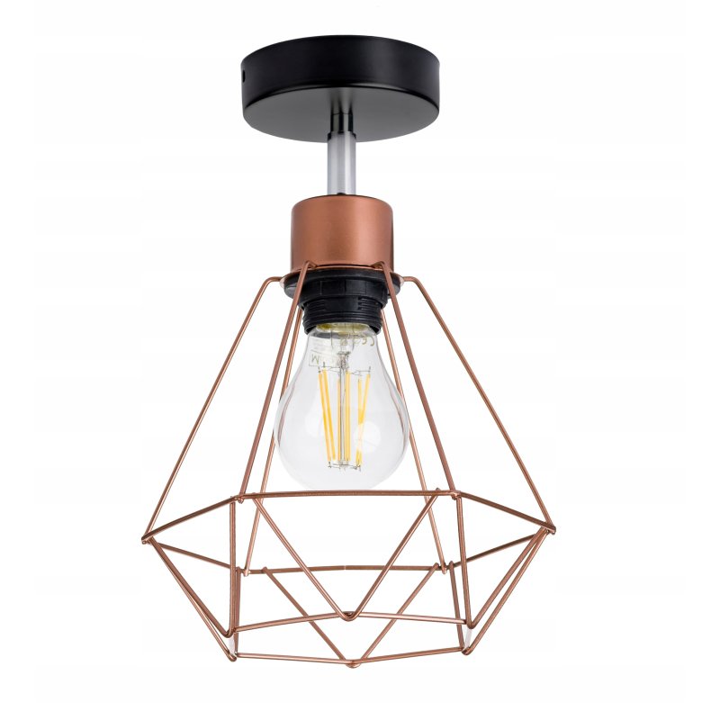 lampa kinkiet ścienny regulowany loft drut diament