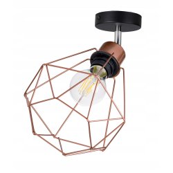 lampa kinkiet ścienny regulowany loft drut diament