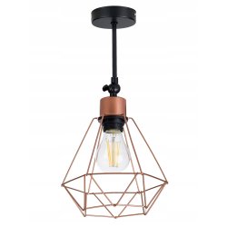 Lampa kinkiet ścienny regulowany loft drut diament