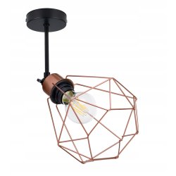 Lampa kinkiet ścienny regulowany loft drut diament