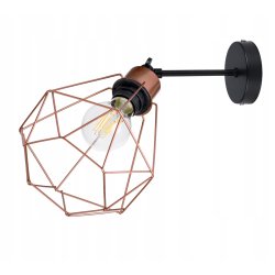 Lampa kinkiet ścienny regulowany loft drut diament