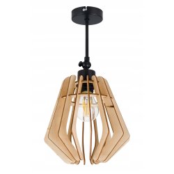 Lampa kinkiet E27 ścienny ruch loft Drewno na E27