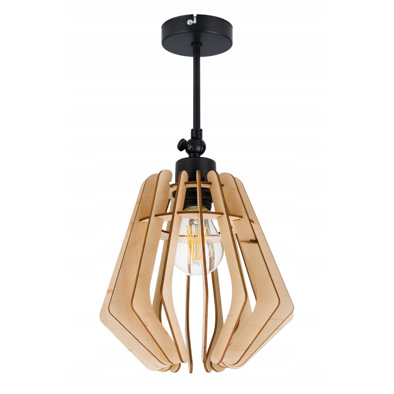 Lampa kinkiet E27 ścienny ruch loft Drewno na E27