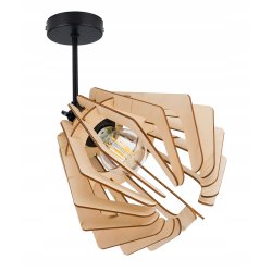 Lampa kinkiet E27 ścienny ruch loft Drewno na E27