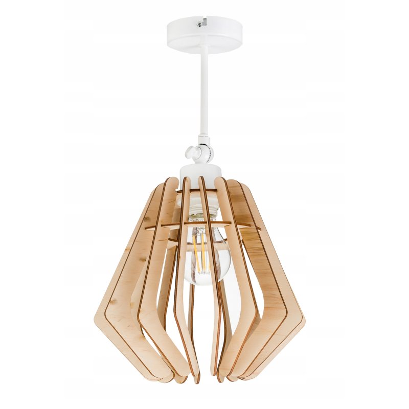 Lampa kinkiet E27 ścienny ruch loft Drewno na E27