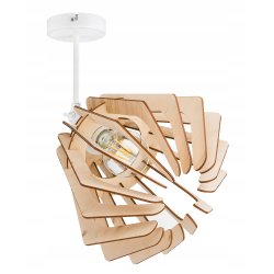 Lampa kinkiet E27 ścienny ruch loft Drewno na E27