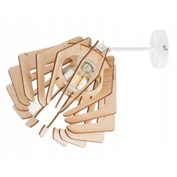 Lampa kinkiet E27 ścienny ruch loft Drewno na E27