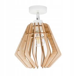 Lampa kinkiet E27 ścienny ruch loft Drewno na E27