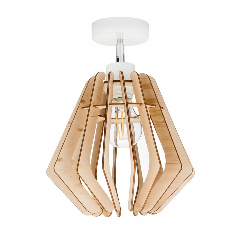 Lampa kinkiet E27 ścienny ruch loft Drewno na E27