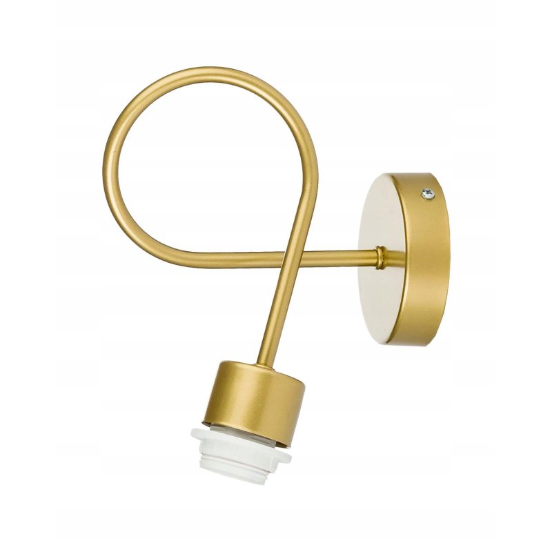 Lampa kinkiet E27 żyrandol stały kręcony loft drut brylant złoty na 1 x E27