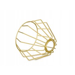 Lampa kinkiet E27 żyrandol stały kręcony loft drut brylant złoty na 1 x E27