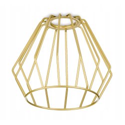 Lampa kinkiet E27 żyrandol stały kręcony loft drut brylant złoty na 1 x E27