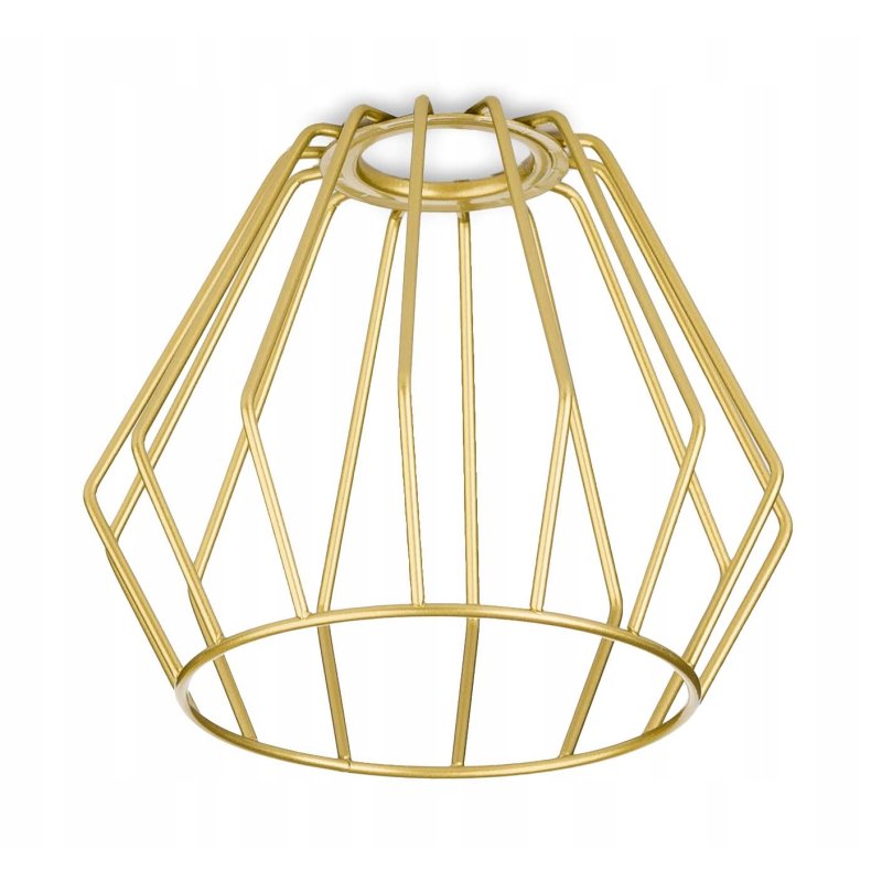 Lampa kinkiet E27 żyrandol stały kręcony loft drut brylant złoty na 1 x E27