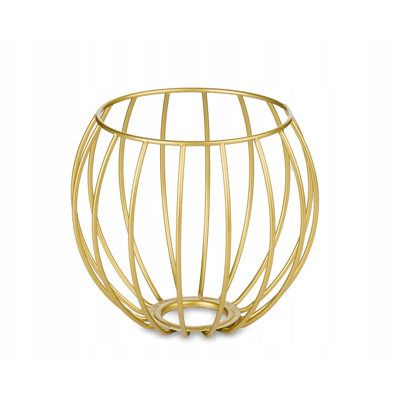LAMPA KINKIET E27 żyrandol stały kręcony loft drut Kula złoty na 1 x E27