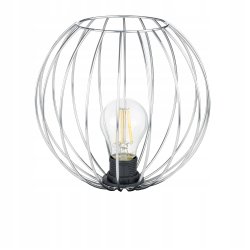 Lampa stojąca podłogowa loft na led E27 stała prosta z kloszem drut 100cm