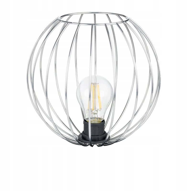 Lampa stojąca podłogowa loft na led E27 stała prosta z kloszem drut 100cm