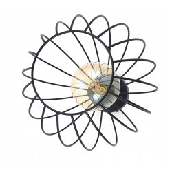 Lampa stojąca podłogowa loft na led E27 stała prosta z kloszem drut 100cm