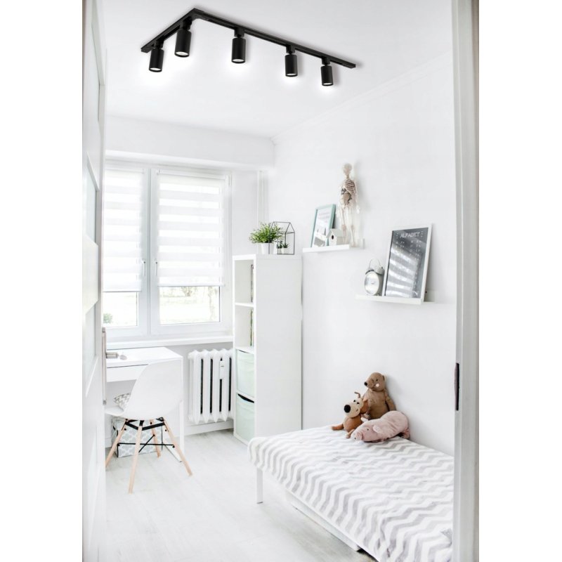 Zestaw 8x SPOT lampa GU10 na szynę 1f SZYNOPRZEWÓD szyna 2m + 2m + narożnik