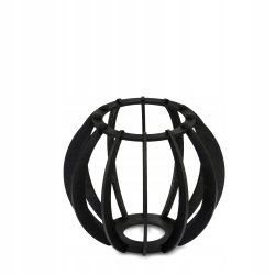LAMPA KINKIET czarny na 1x E27 ścienny regulowany loft KULA Drewno czarne