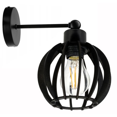LAMPA KINKIET czarny na 1x...