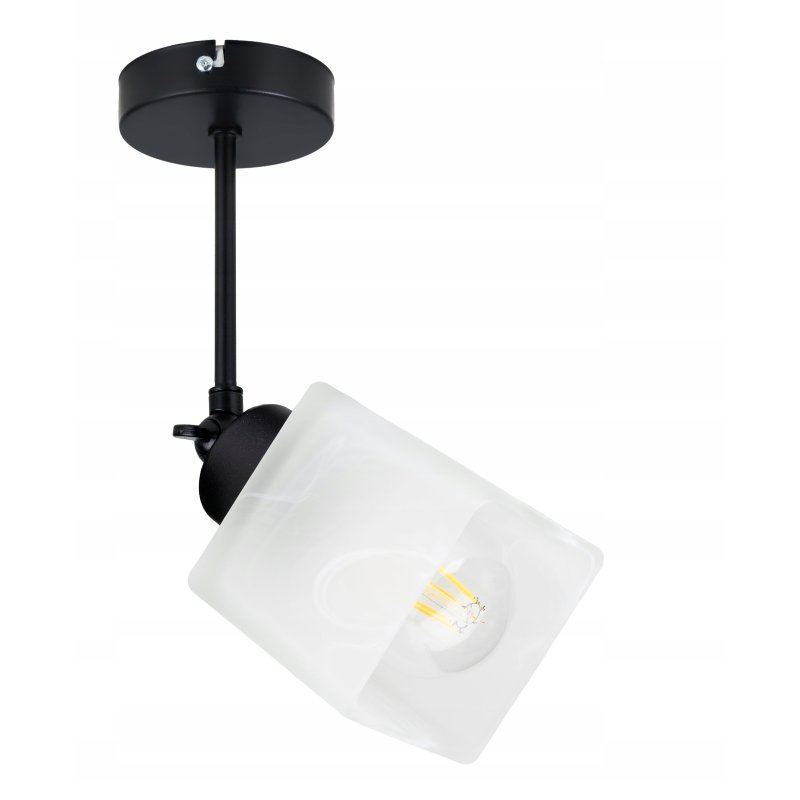 LAMPA KINKIET ścienny ruchomy loft Klosz SZKLANY