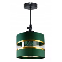 LAMPA KINKIET ścienny regulowany LOFT ABAŻUR 20cm ZIELONY