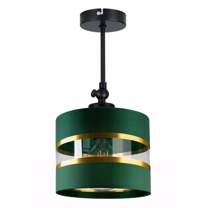 LAMPA KINKIET ścienny regulowany LOFT ABAŻUR 20cm ZIELONY