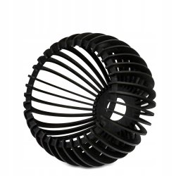 Lampa kinkiet ścienny regulowany LOFT klosz czarny kula 36 Drewno na 1x E27