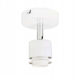 Lampa kinkiet ścienny REGULOWANY BIAŁY LOFT klosz kula 40 Drewno na 1x E27