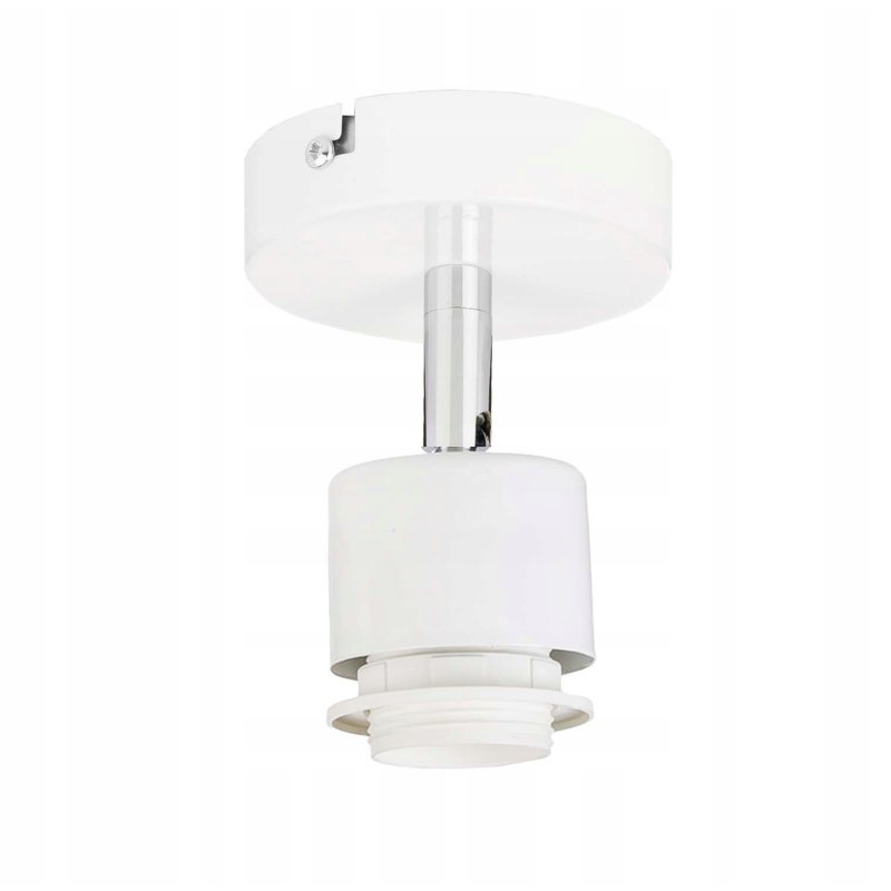 Lampa kinkiet ścienny REGULOWANY BIAŁY LOFT klosz kula 40 Drewno na 1x E27