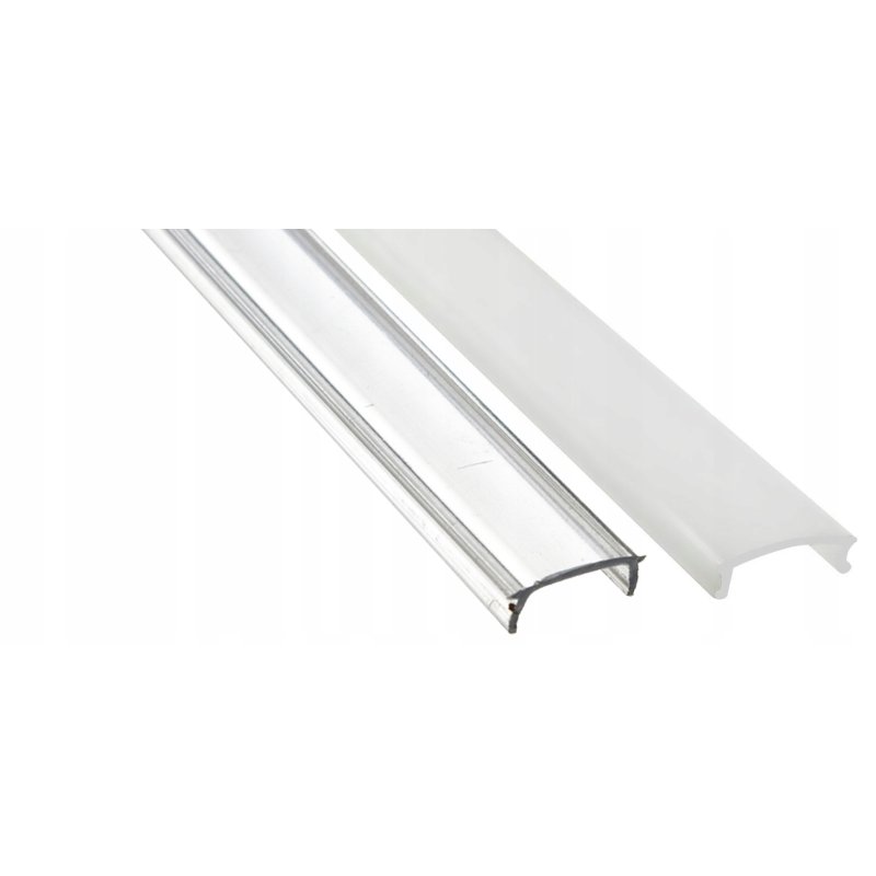 1m Profil aluminiowy CZARNY typ X wąski głęboki + Klosz do taśm led