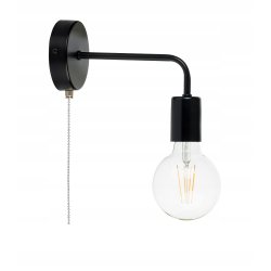Lampa ścienna KINKIET stały LOFT 1x E27 z włącznikiem on/off łańcuszkowym