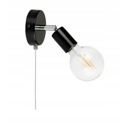 Lampa ścienna KINKIET ruchomy LOFT 1x E27 z włącznikiem on/off łańcuszkowym