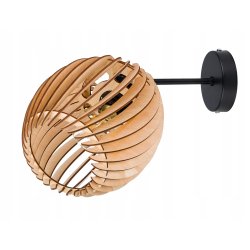 LAMPA sufitowa KINKIET ścienny na E27 ruchomy loft BECZUŁKA 20cm Drewno
