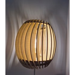 LAMPA sufitowa KINKIET ścienny na E27 stały loft BECZUŁKA 20cm Drewno