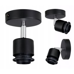 LAMPA sufitowa KINKIET ścienny na E27 ruchomy loft BECZUŁKA 20cm Drewno