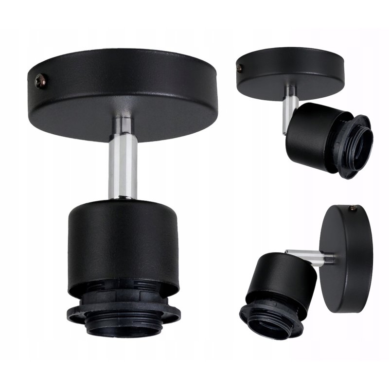 LAMPA sufitowa KINKIET ścienny na E27 ruchomy loft BECZUŁKA 20cm Drewno