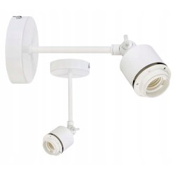 LAMPA sufitowa KINKIET ścienny na E27 ruchomy loft BECZUŁKA 20cm Drewno